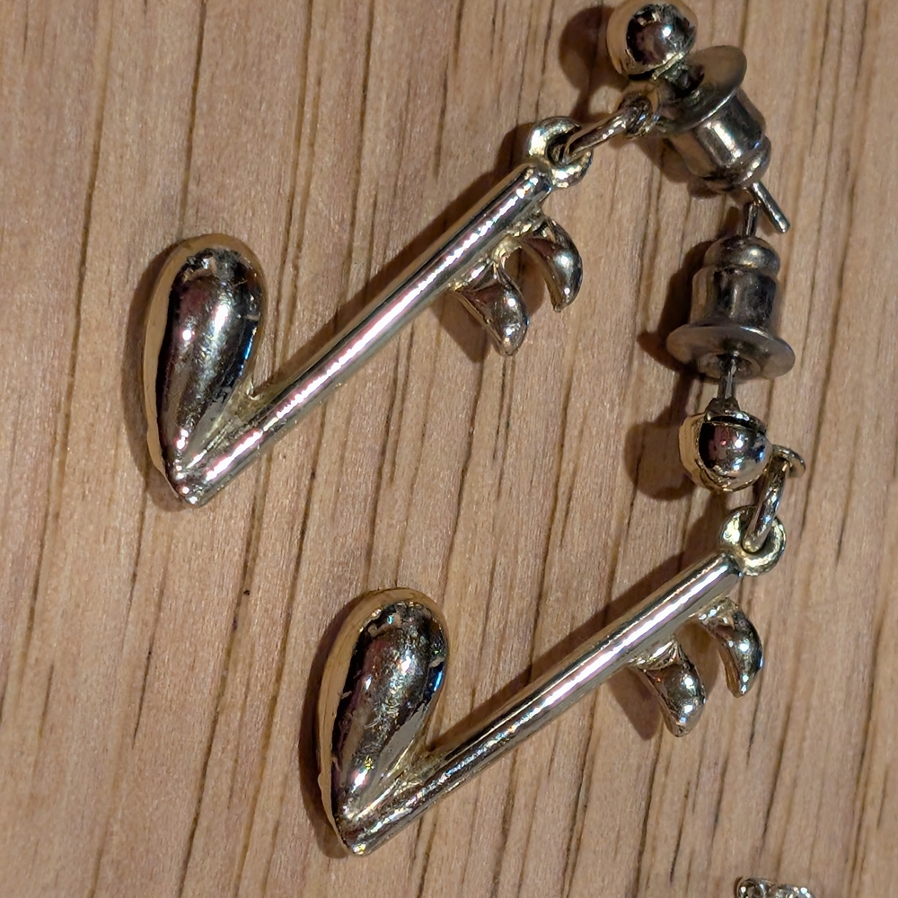 Source Unknown Silver Music Note Necklace - image 3